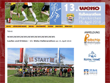 Tablet Screenshot of halbmarathon-pfarrkirchen.de